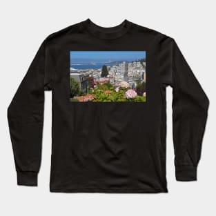 The view from Lombard Street San Francisco CA Long Sleeve T-Shirt